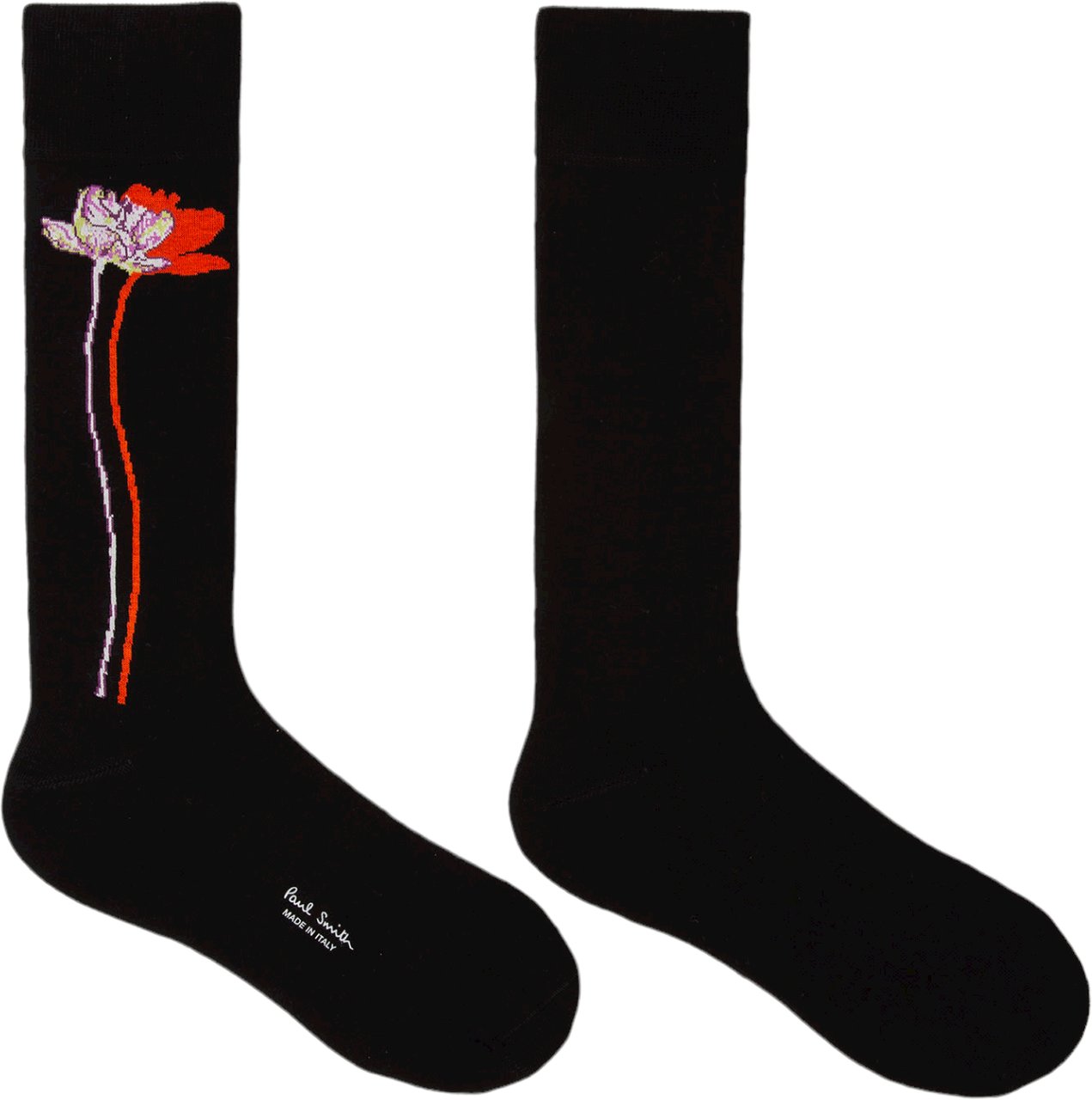 Paul Smith Chaussettes longue noir fleurs tige M1A 800MO J415 79 Paul Smith Homme Divers