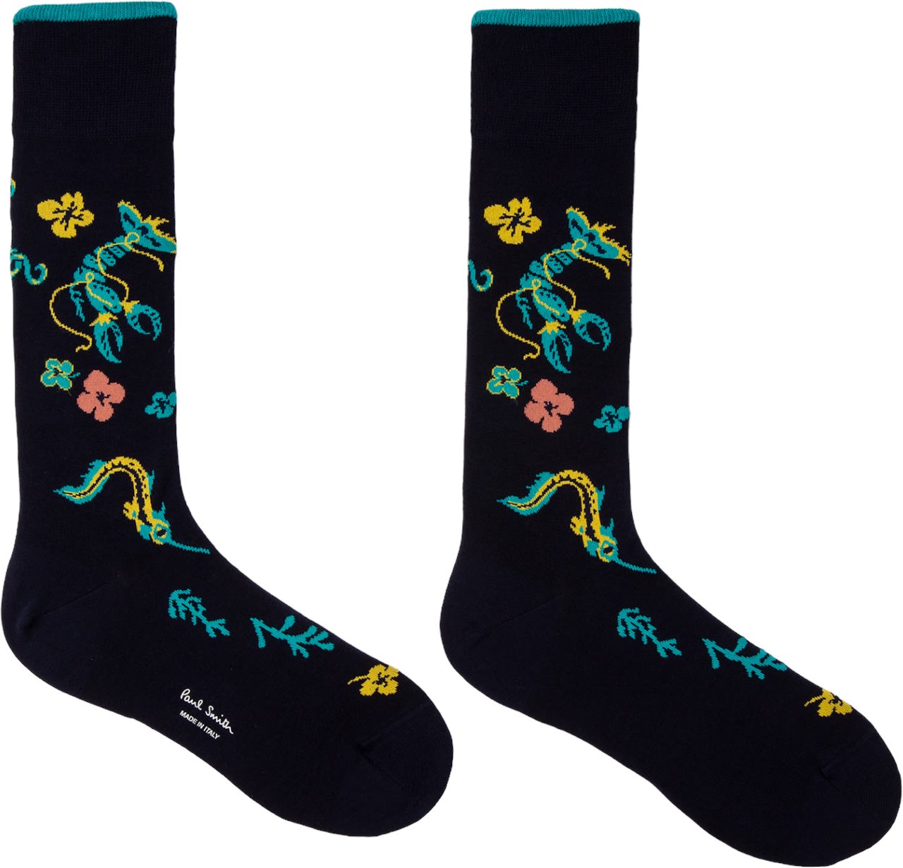 Paul Smith Chaussettes écrevisse hawaï navy M1A-380CI-K220-47 Paul Smith Homme Divers