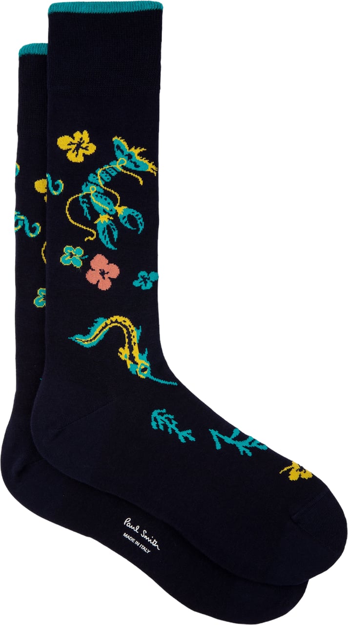 Paul Smith Chaussettes écrevisse hawaï navy M1A-380CI-K220-47 Paul Smith Homme Divers