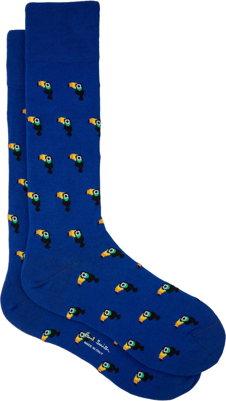Paul Smith Chaussettes toucans bleu roi M1A-380CI-K223-45 Paul Smith Homme Divers