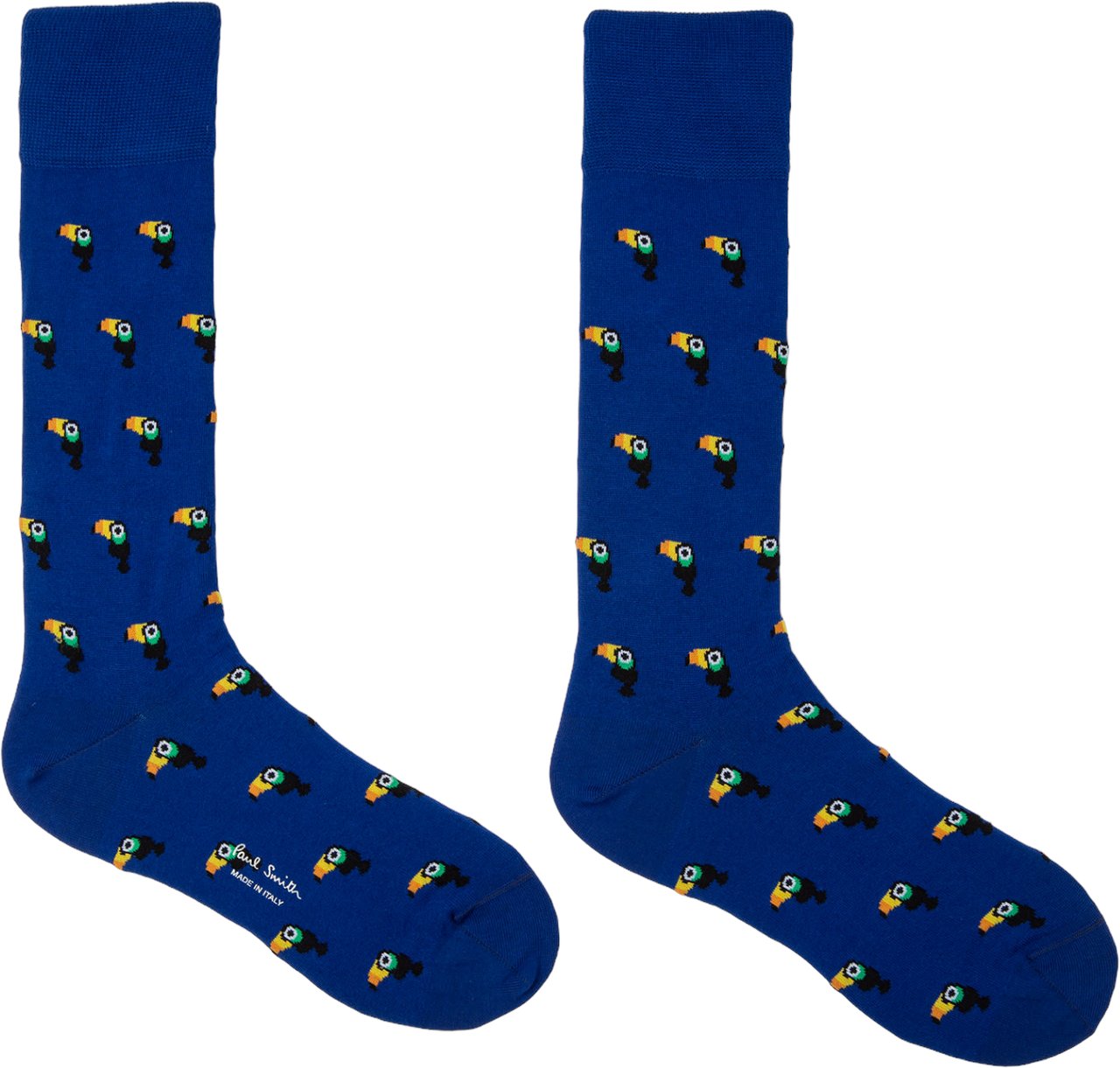 Paul Smith Chaussettes toucans bleu roi M1A-380CI-K223-45 Paul Smith Homme Divers