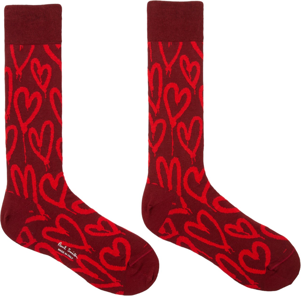 Paul Smith Chaussettes rouge coeur corail M1A 800MO K063 28 Paul Smith Homme Rood