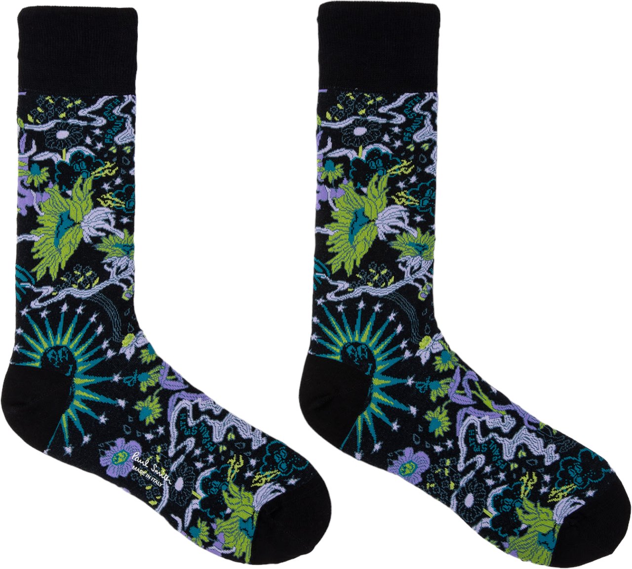 Paul Smith Chaussettes happy flowers navy M1A-800MO-K215-47 Paul Smith Homme Divers