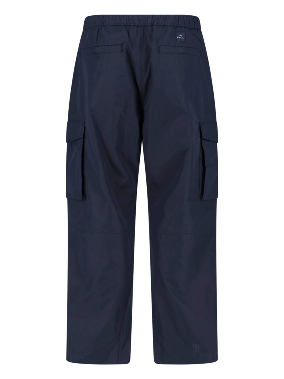 Paul Smith Blue Mid-Rise Cotton Blend Cargo Pants Blauw