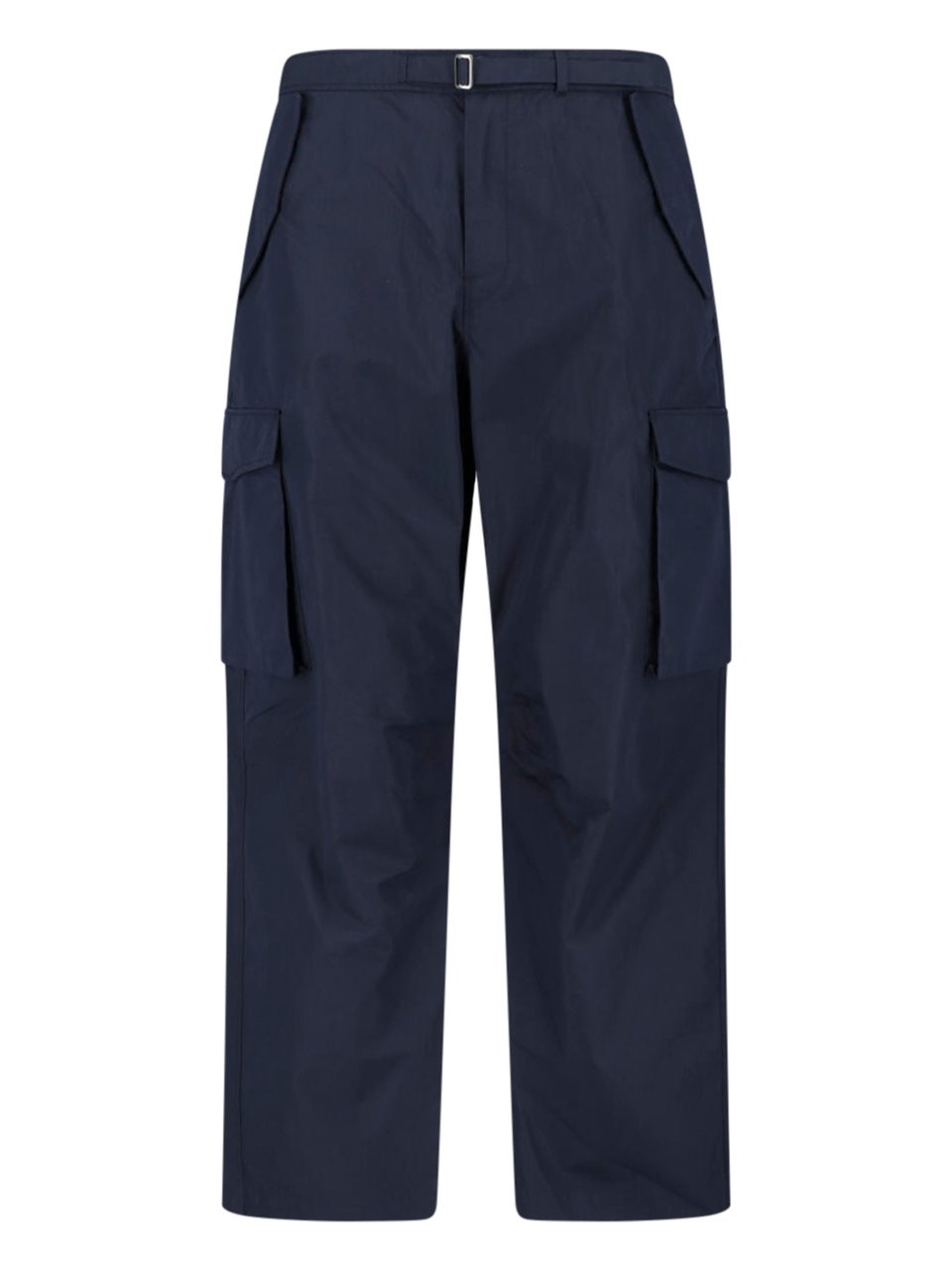 Paul Smith Blue Mid-Rise Cotton Blend Cargo Pants Blauw