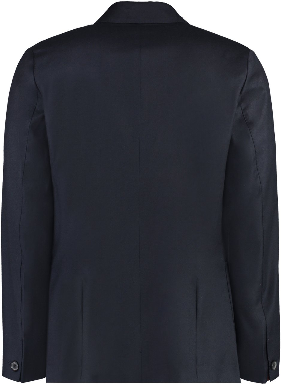 Paul Smith Wool-cashmere blend two-button blazer Blauw
