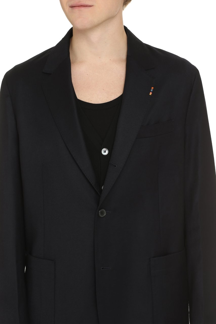 Paul Smith Wool-cashmere blend two-button blazer Blauw