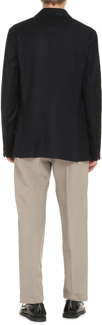 Paul Smith Wool-cashmere blend two-button blazer Blauw