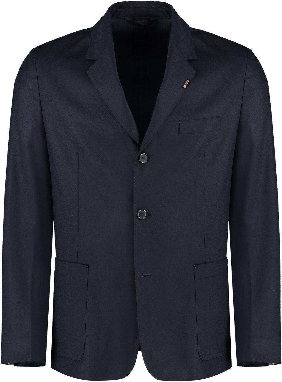 Paul Smith Wool-cashmere blend two-button blazer Blauw