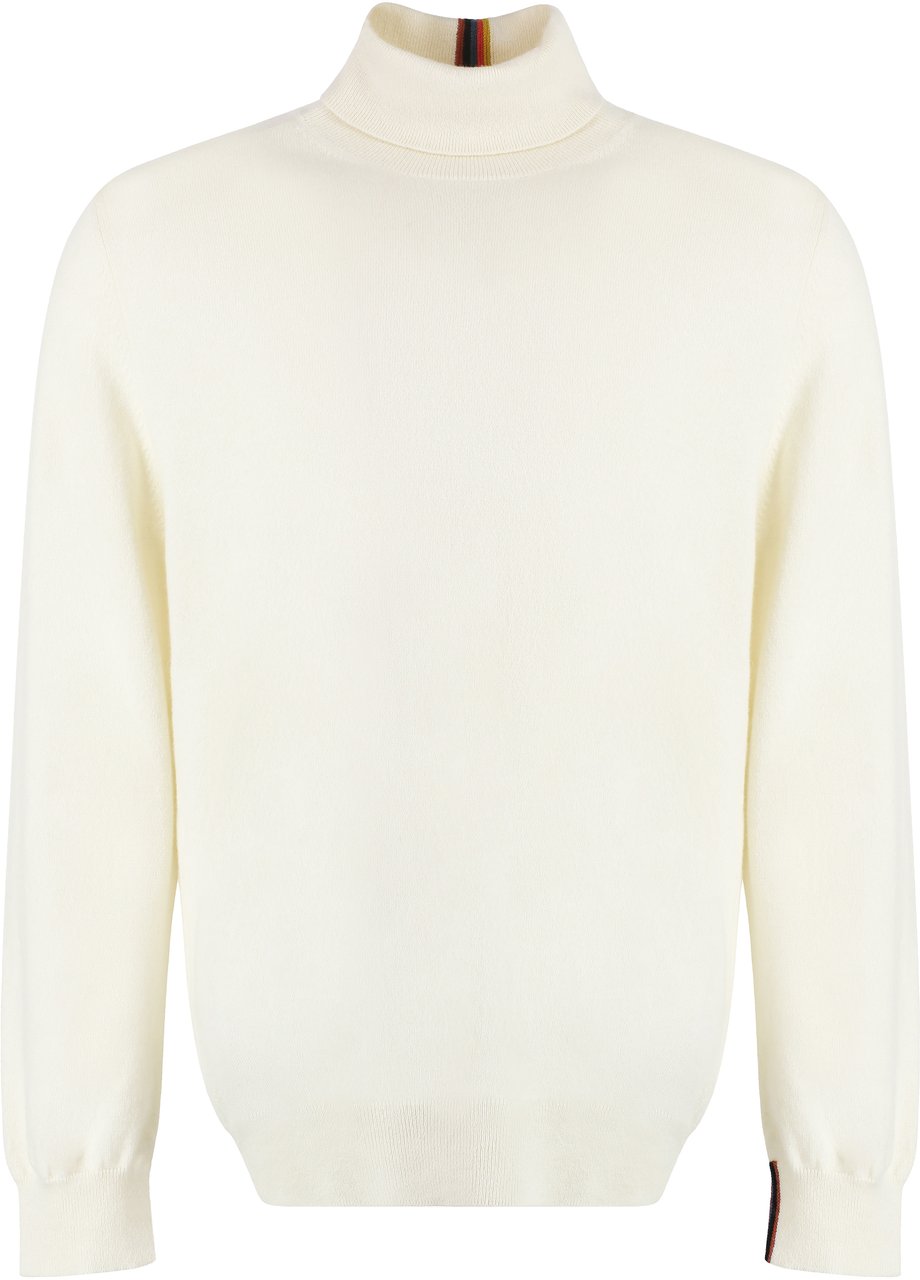 Paul Smith Cashmere turtleneck pullover Wit