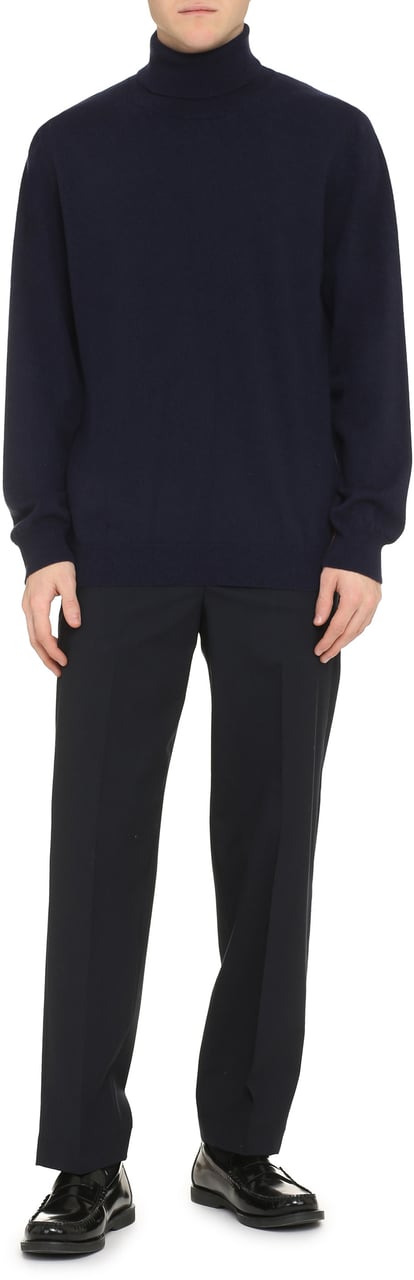 Paul Smith Cashmere turtleneck sweater Blauw