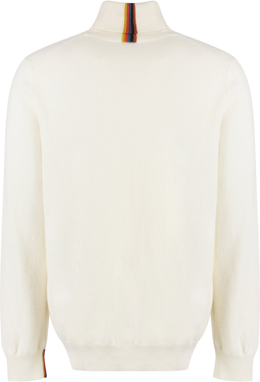 Paul Smith Cashmere turtleneck pullover Wit
