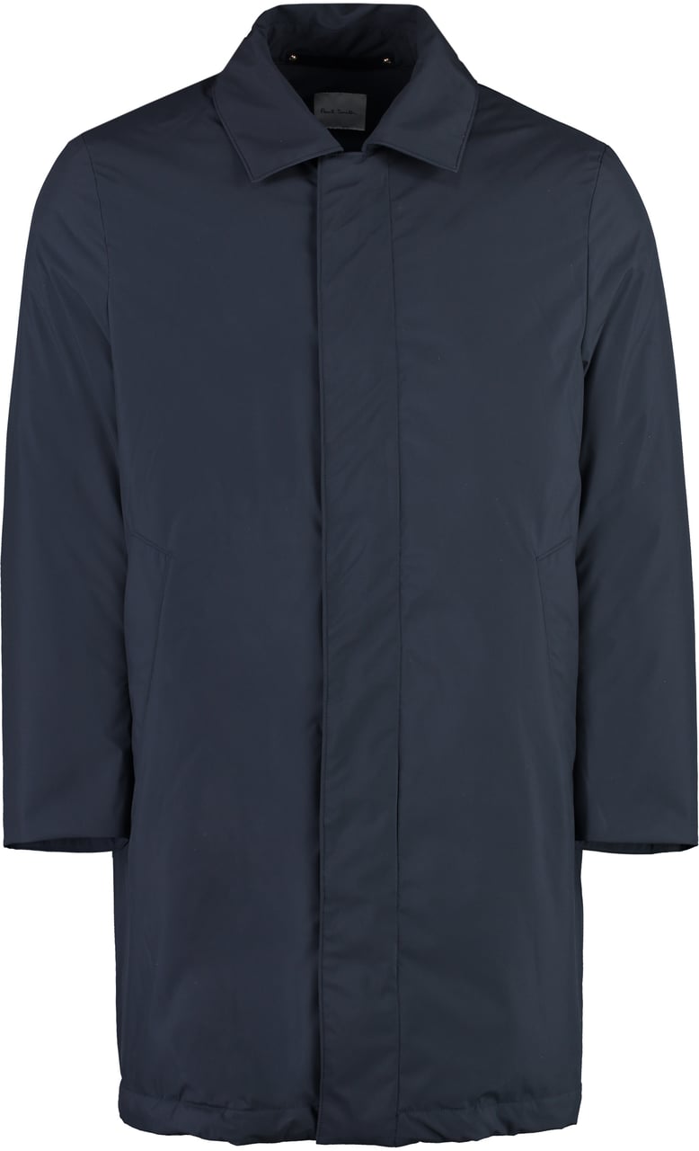 Paul Smith Technical fabric parka Blauw