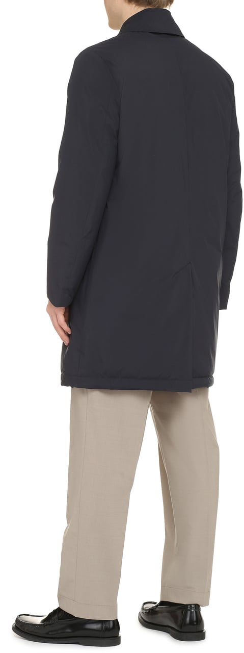 Paul Smith Technical fabric parka Blauw