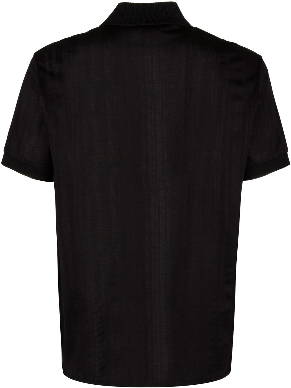 Paul Smith Knitted cotton polo shirt Zwart