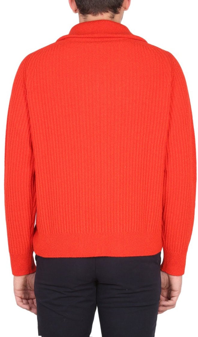 Paul Smith Zippered Cardigan Rood