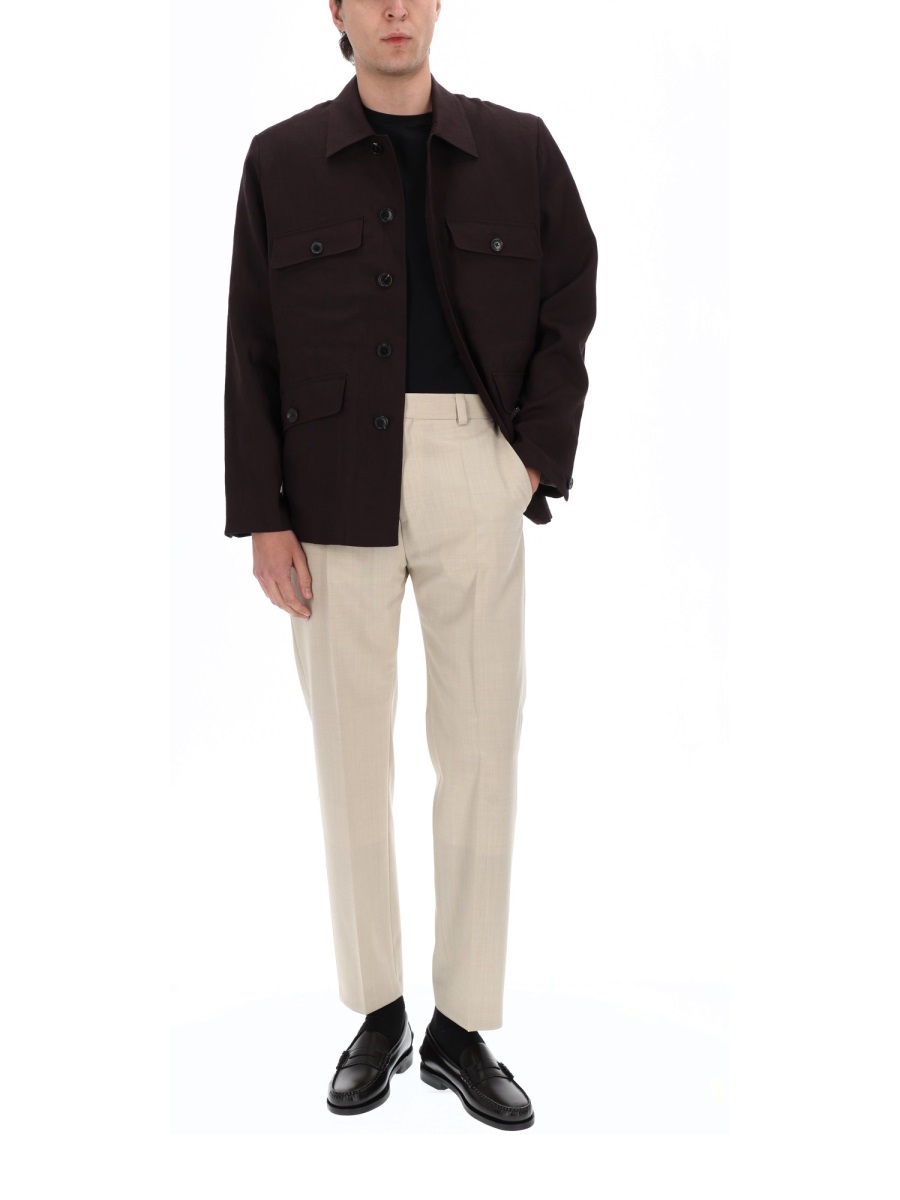 Paul Smith Field Button-Up Four Flap Jacket Zwart
