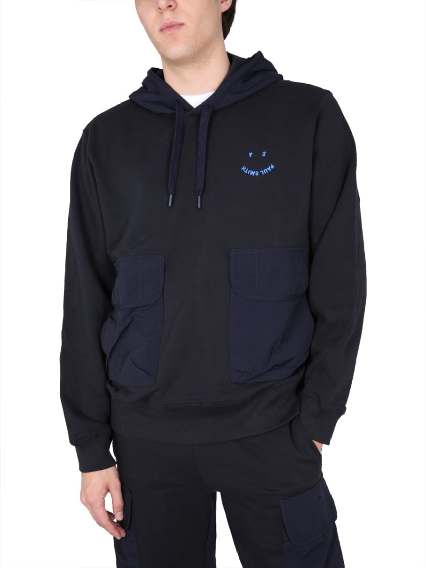Paul Smith "Happy" Sweatshirt Blauw