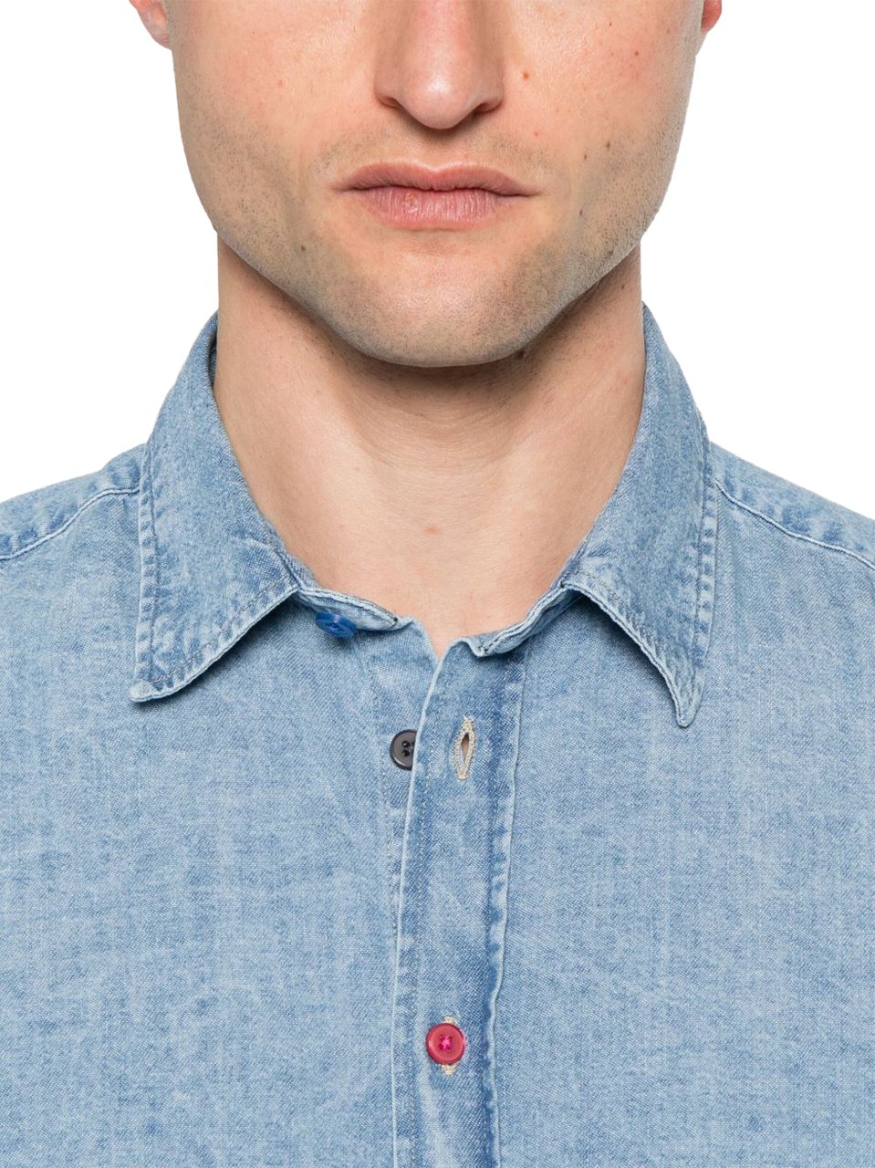 Paul Smith Shirts Clear Blue Blauw