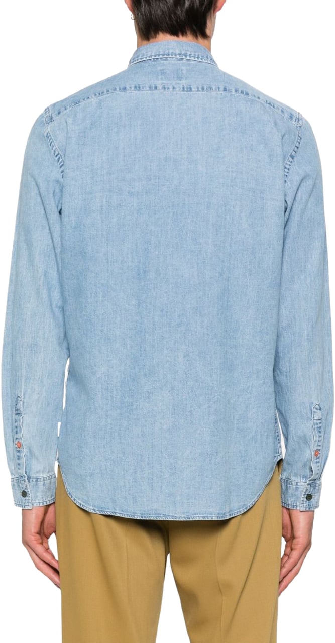 Paul Smith Shirts Clear Blue Blauw