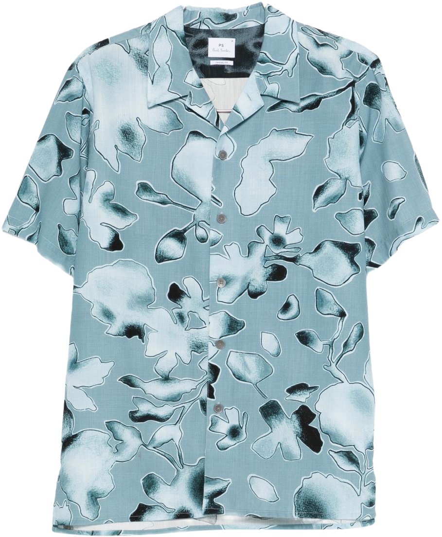 Paul Smith Shirts Clear Blue Blauw