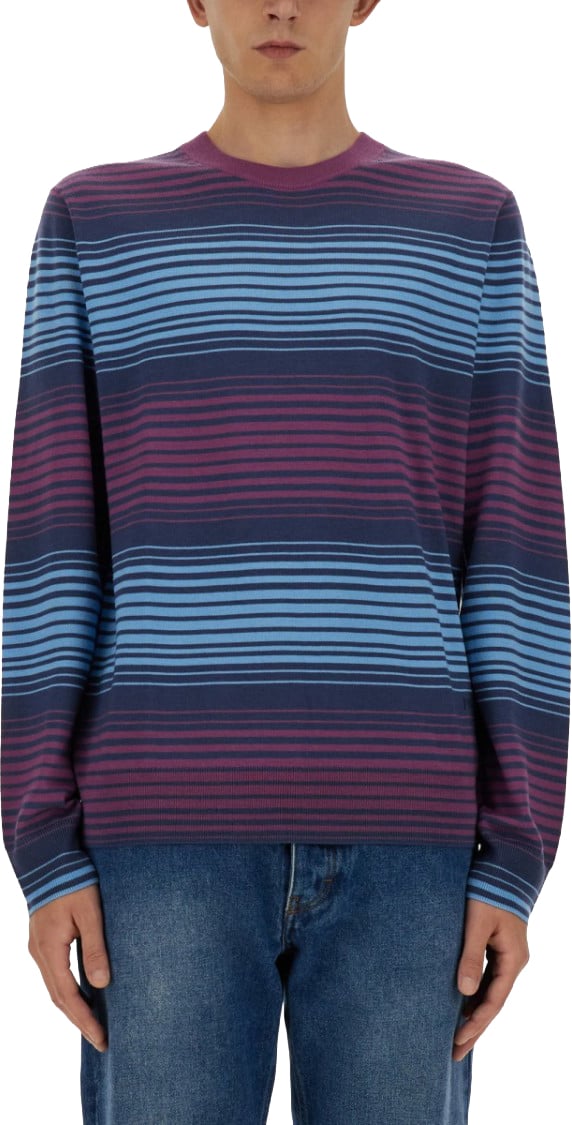Paul Smith Relaxed-Fit Striped Merino Wool Sweater Divers