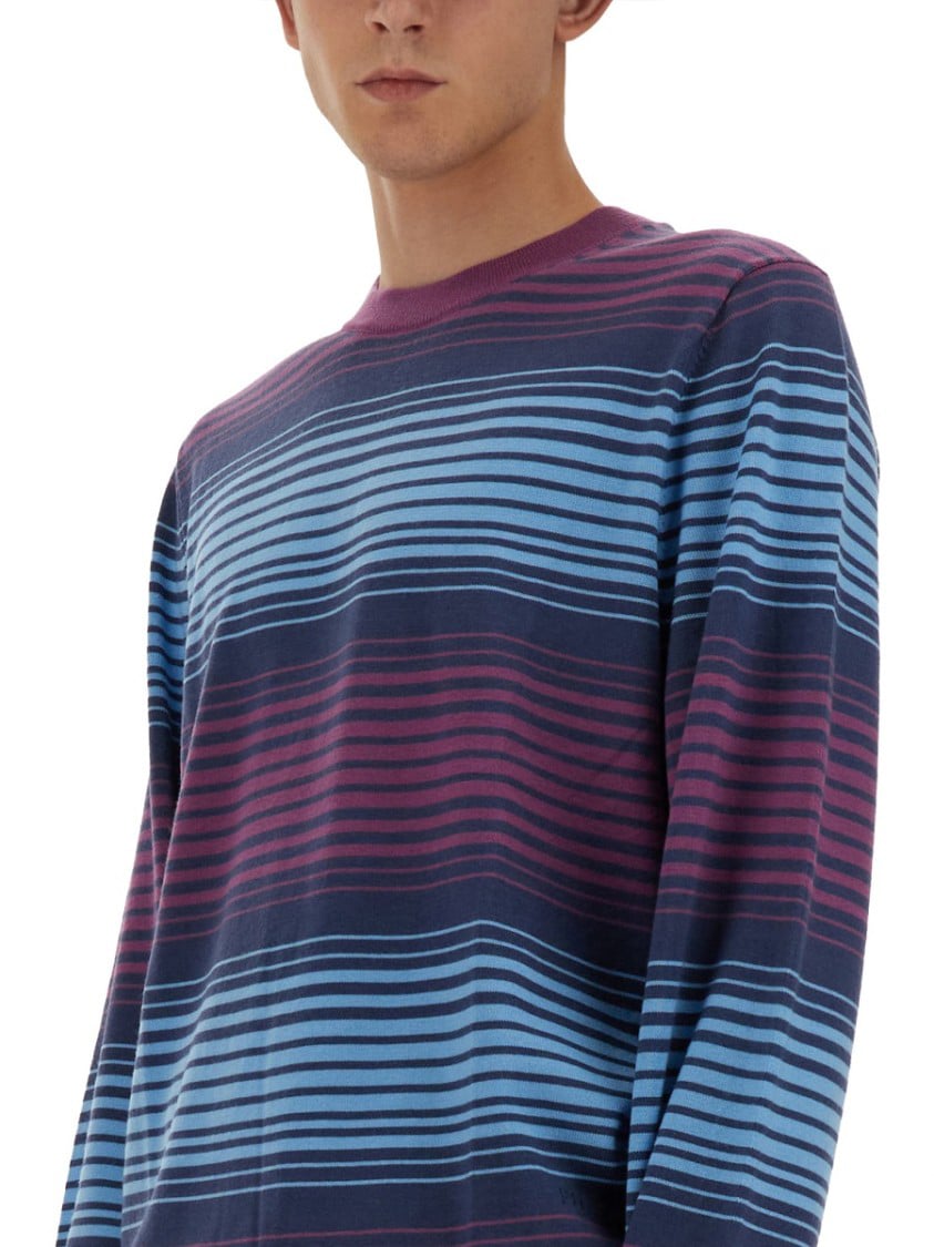 Paul Smith Relaxed-Fit Striped Merino Wool Sweater Divers