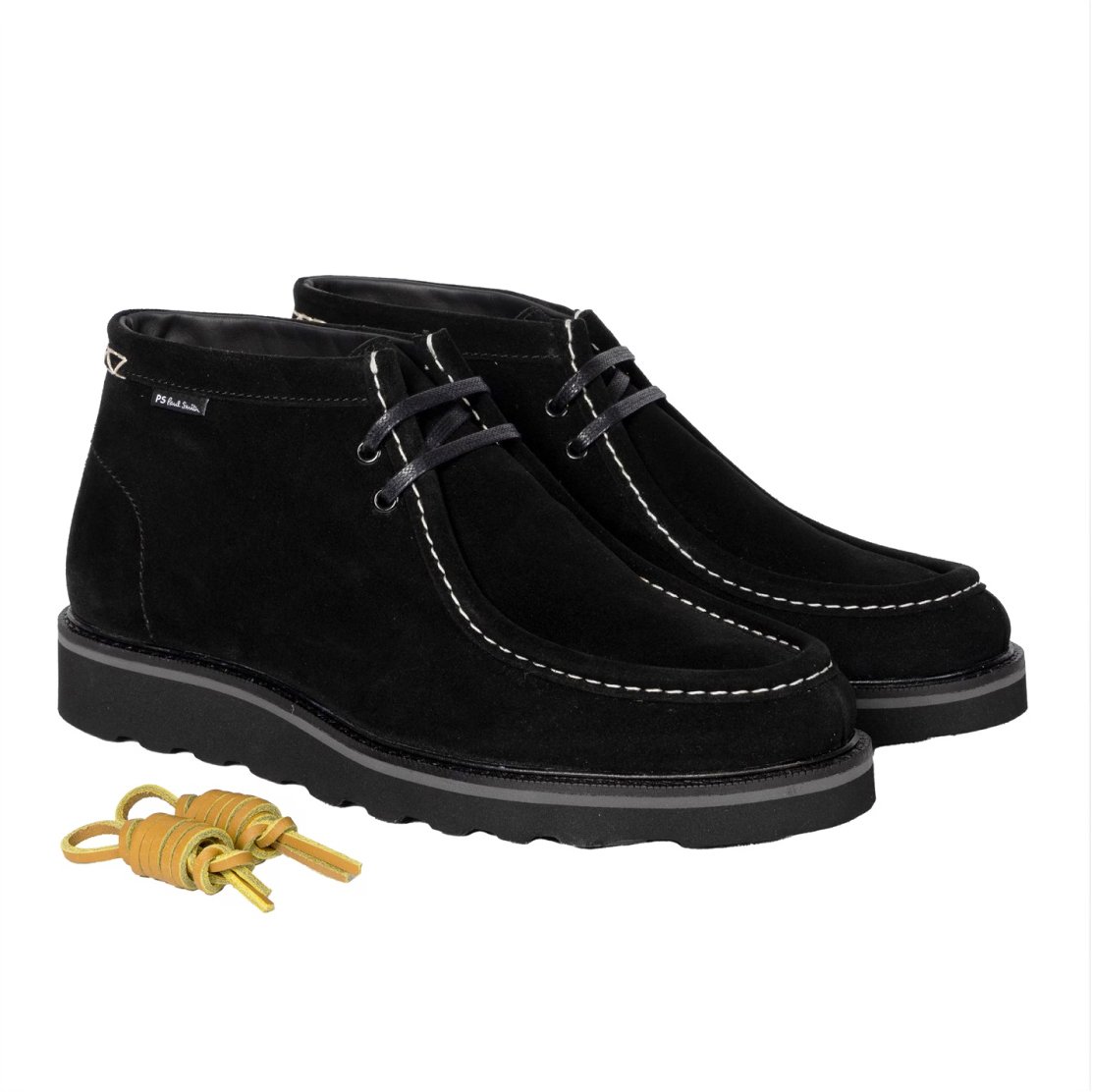 Paul Smith Ps Tobruck Lace-up Chukka Boots Zwart