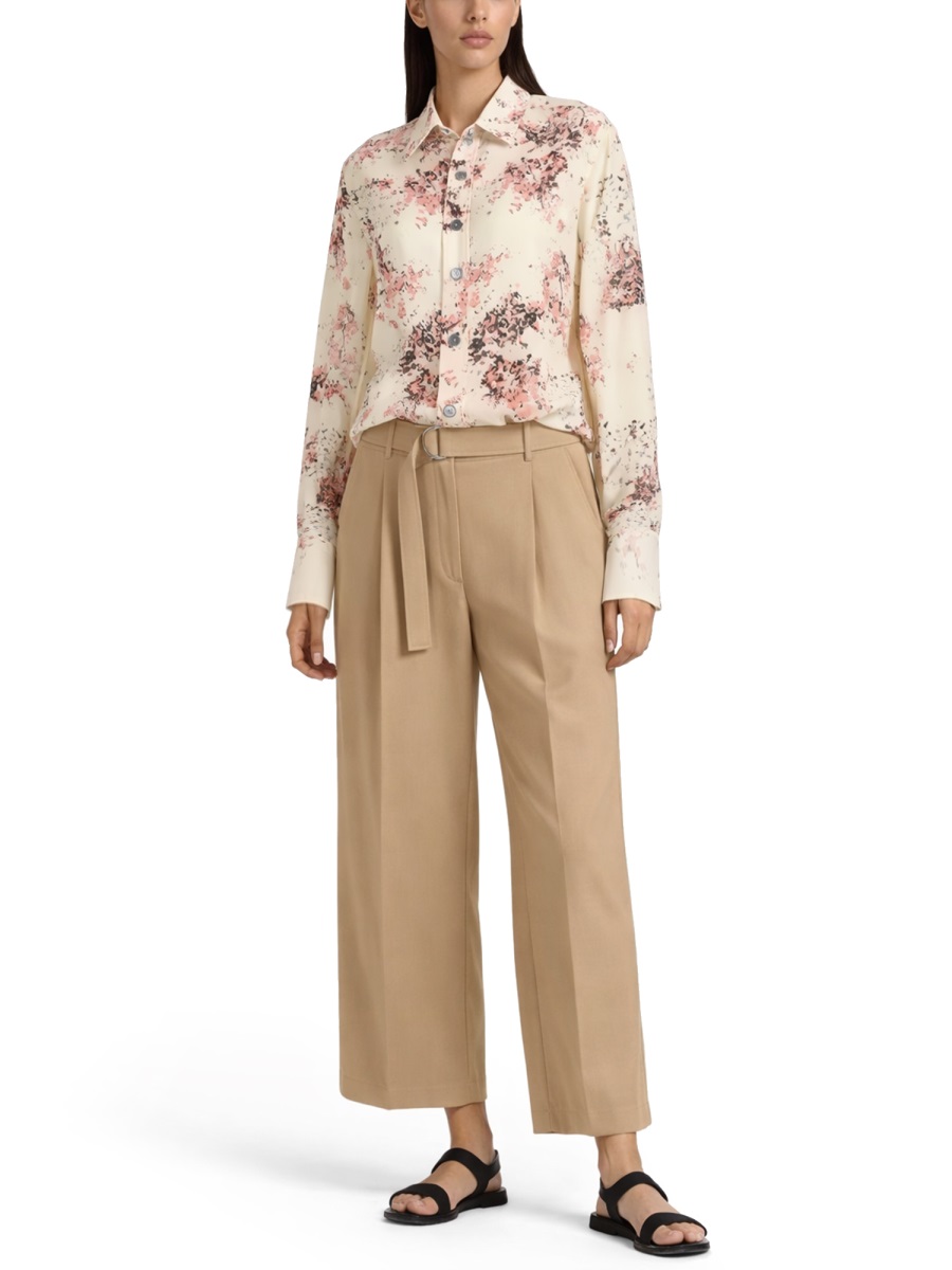 Paul Smith Abstract Floral Viscose Shirt Neutraal