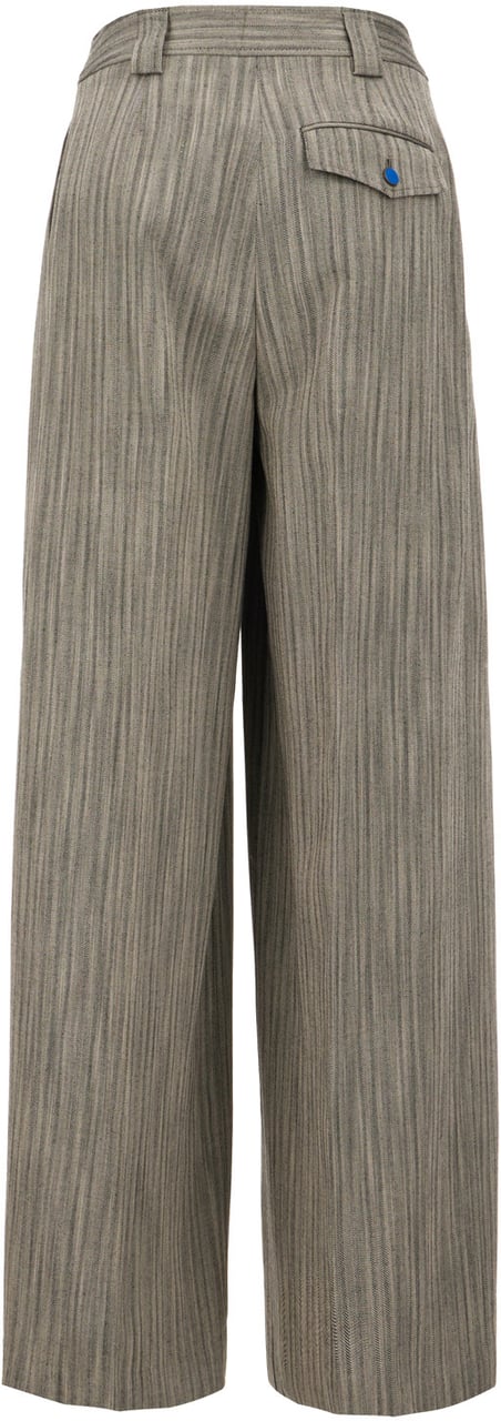 Paul Smith Embroidered viscose blend pants Grijs