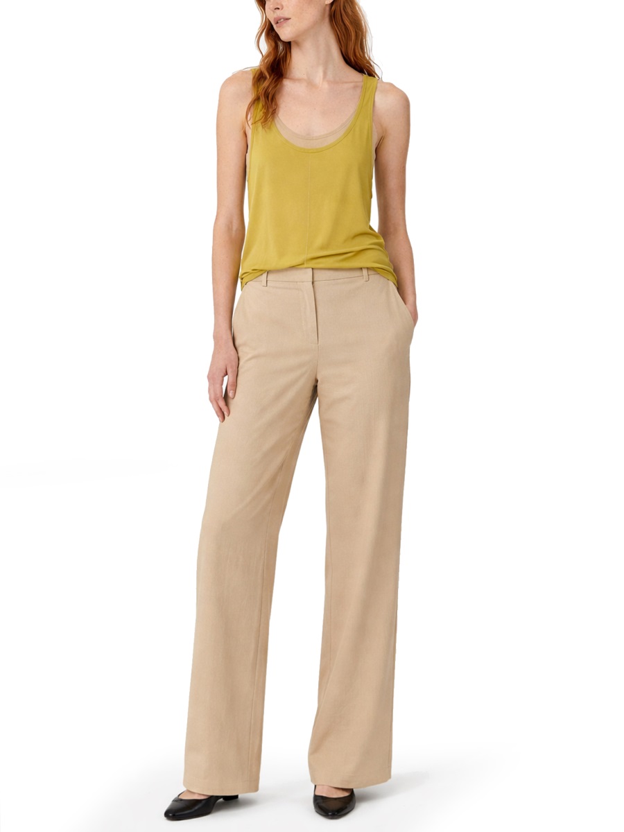 Paul Smith Sleeveless Scoop Neck Smooth Texture Tank Top Groen