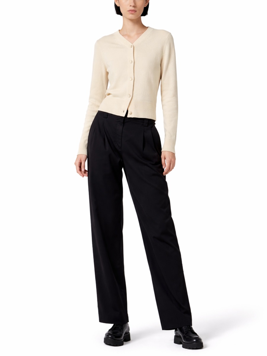 Paul Smith Tailored High-Waisted Front Pleats Pants Zwart