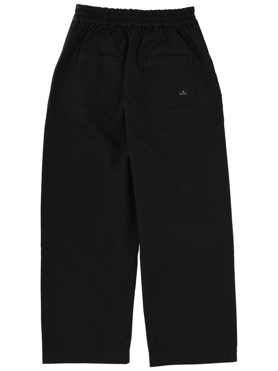 Paul Smith Tailored High-Waisted Front Pleats Pants Zwart