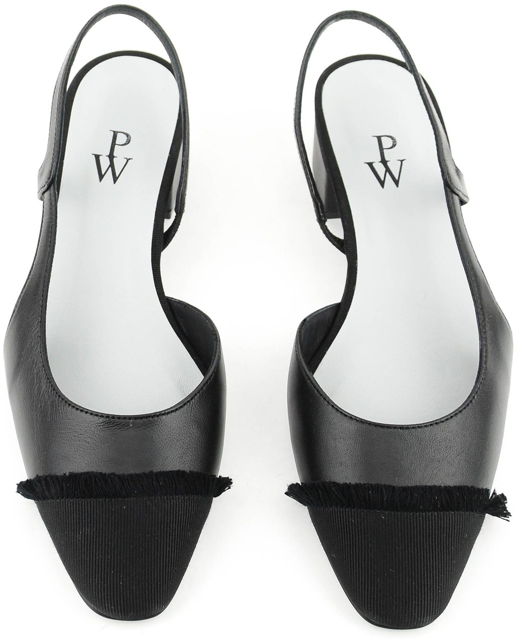Paul Warmer Loulou Slingback Ballerina Black Zwart