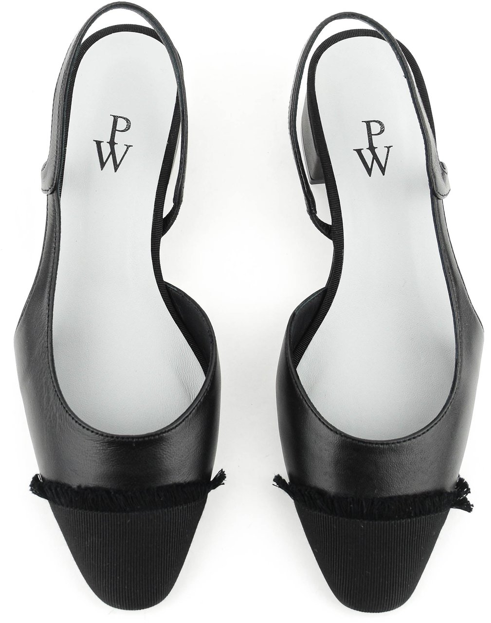 Paul Warmer Loulou Slingback Ballerina Black Zwart