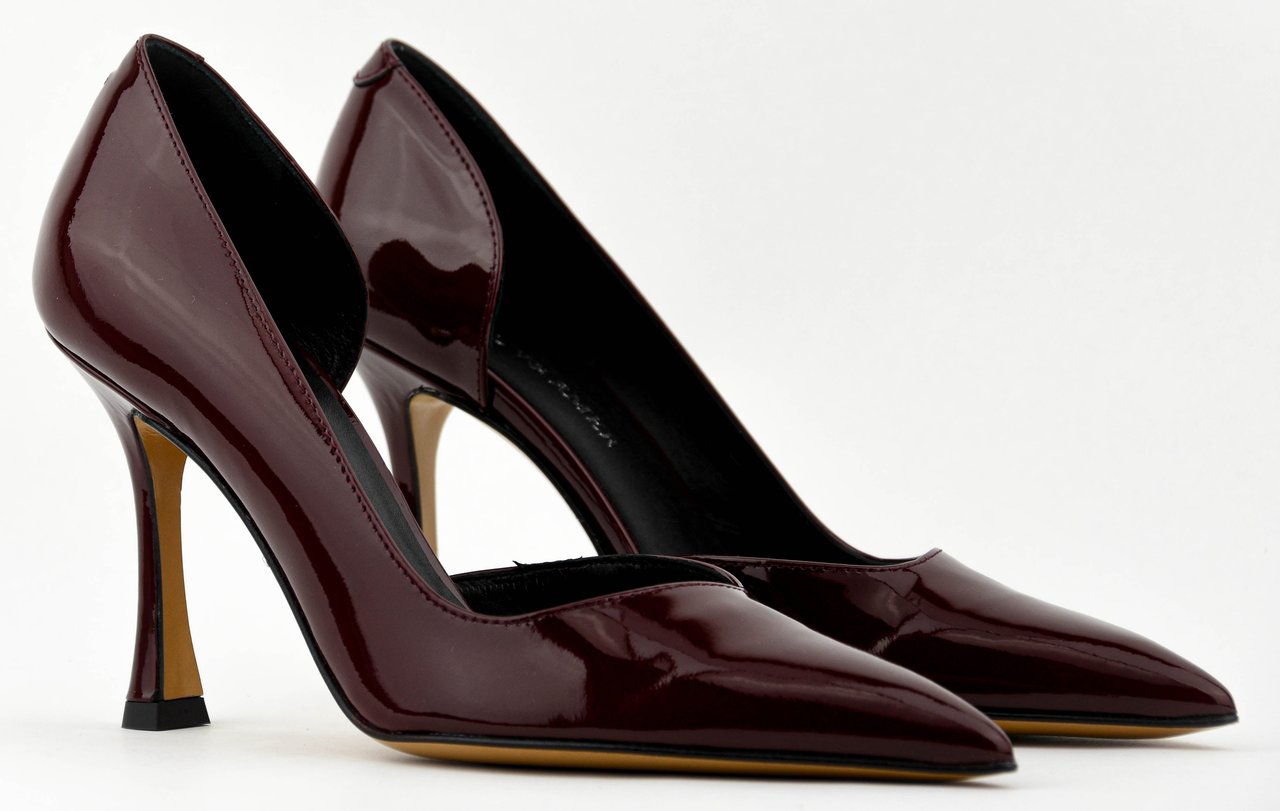Paul Warmer Paulwarmer D'orsay Pump Burgundy Rood