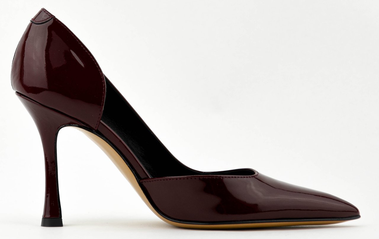 Paul Warmer Paulwarmer D'orsay Pump Burgundy Rood