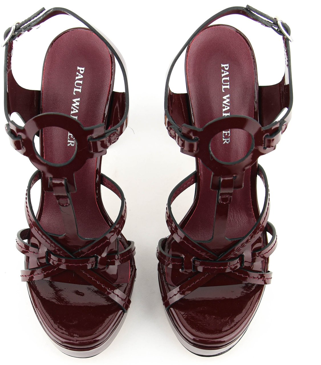 Paul Warmer Paulwarmer Paris Sandal Burgundy Rood