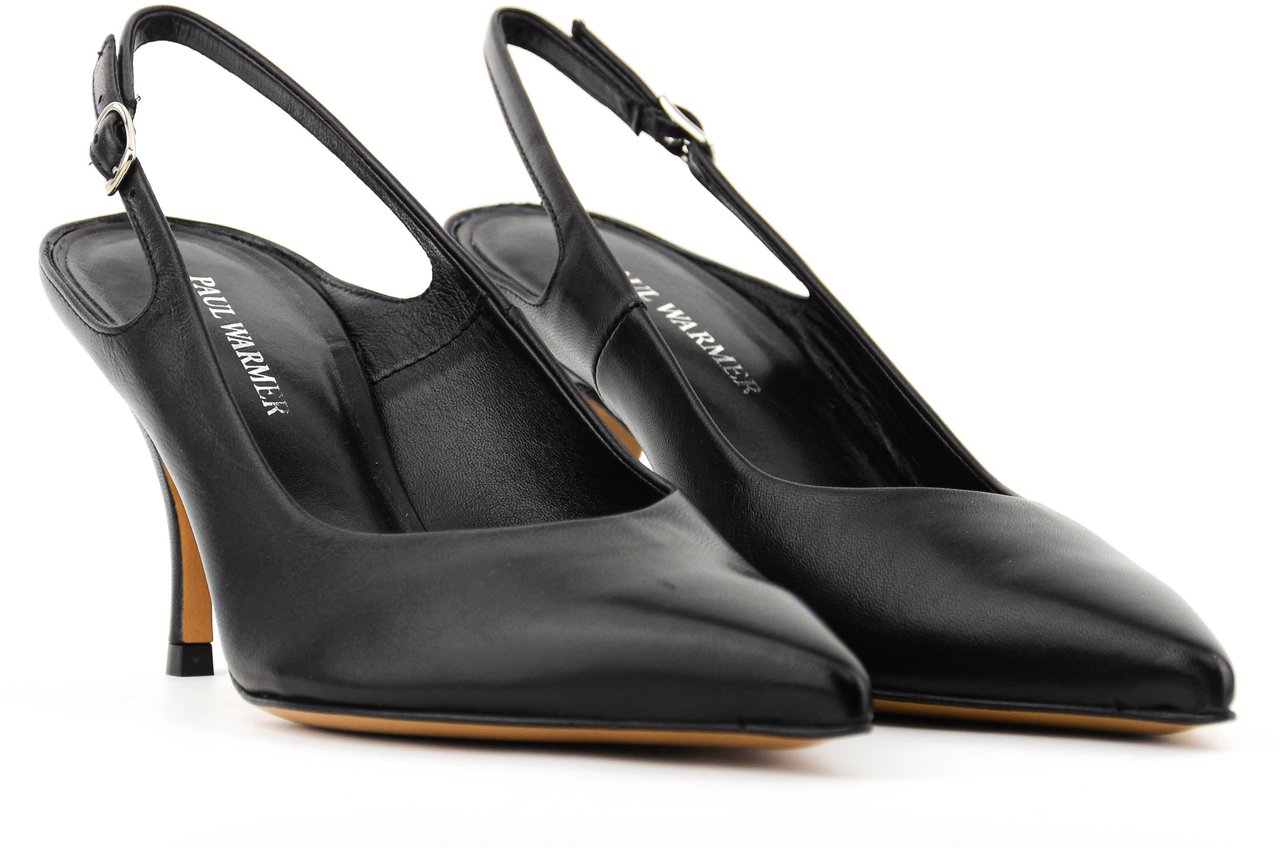 Paul Warmer Decadent Sling Pump Black Zwart