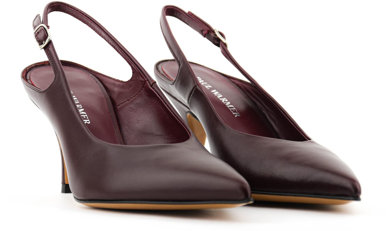 Paul Warmer Decadent Sling Pump Bordo Rood