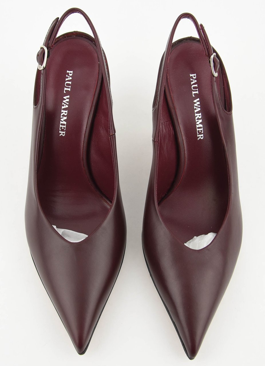 Paul Warmer Decadent Sling Pump Bordo Rood