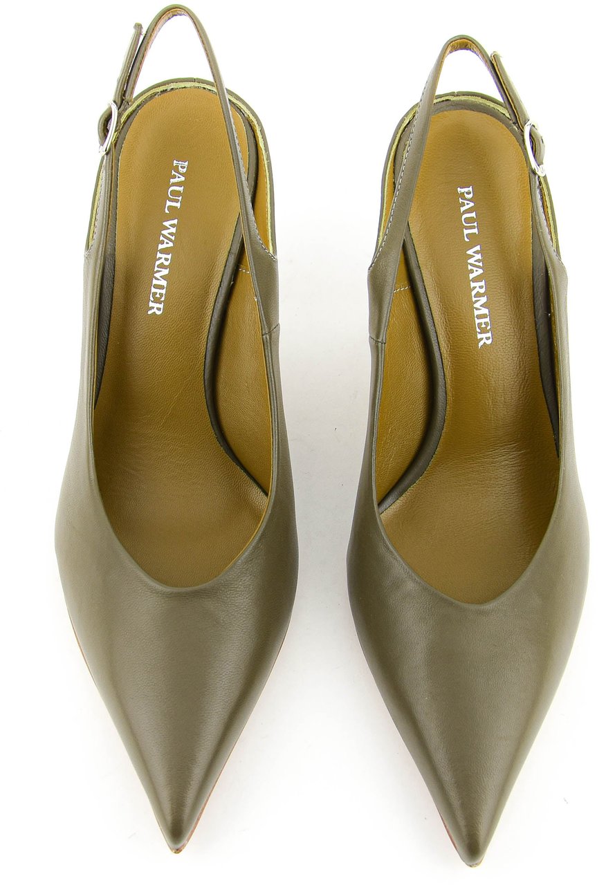 Paul Warmer Decadent Sling Pump  Moss Groen