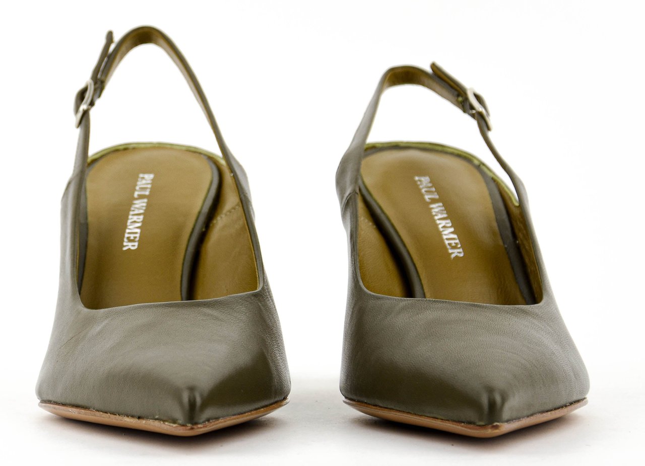 Paul Warmer Decadent Sling Pump  Moss Groen