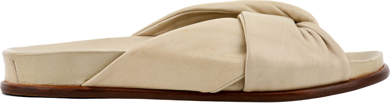 Paul Warmer Twisted Nappa Sandal Coco Beige