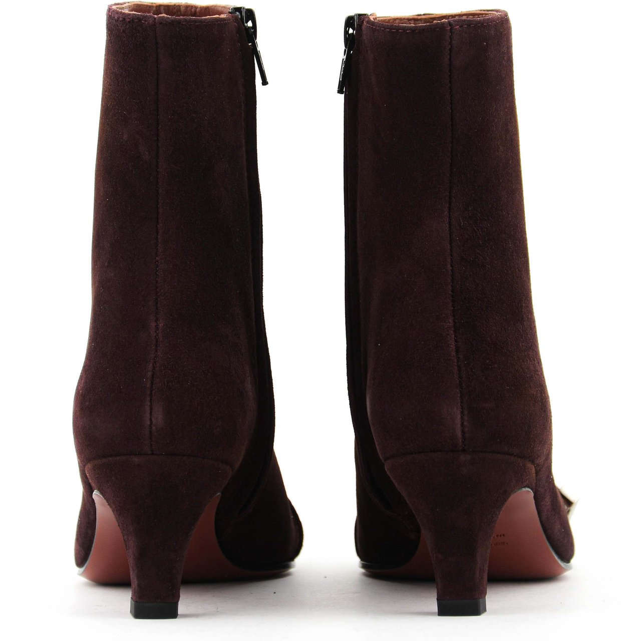 Paul Warmer 90's Square Bootie Burgundy Rood