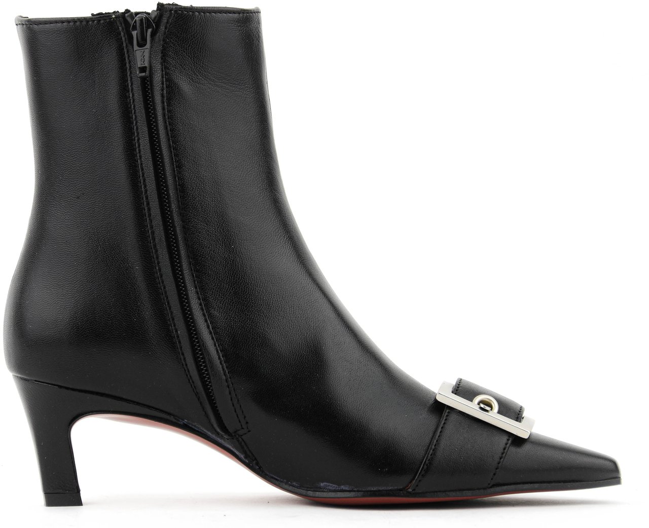 Paul Warmer 90's Square Bootie Black Zwart