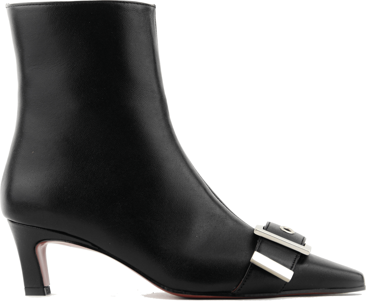 Paul Warmer 90's Square Bootie Black Zwart