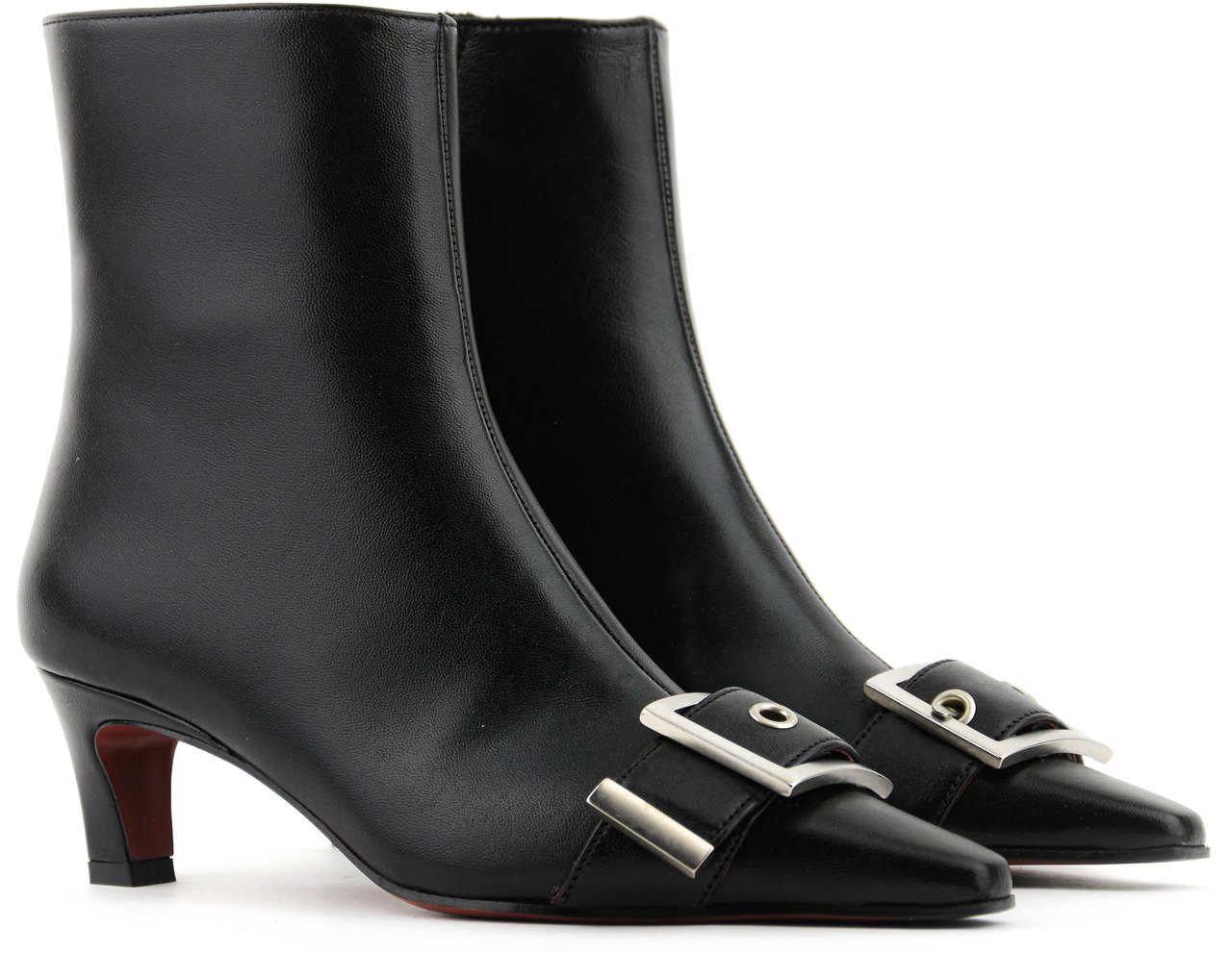 Paul Warmer 90's Square Bootie Black Zwart