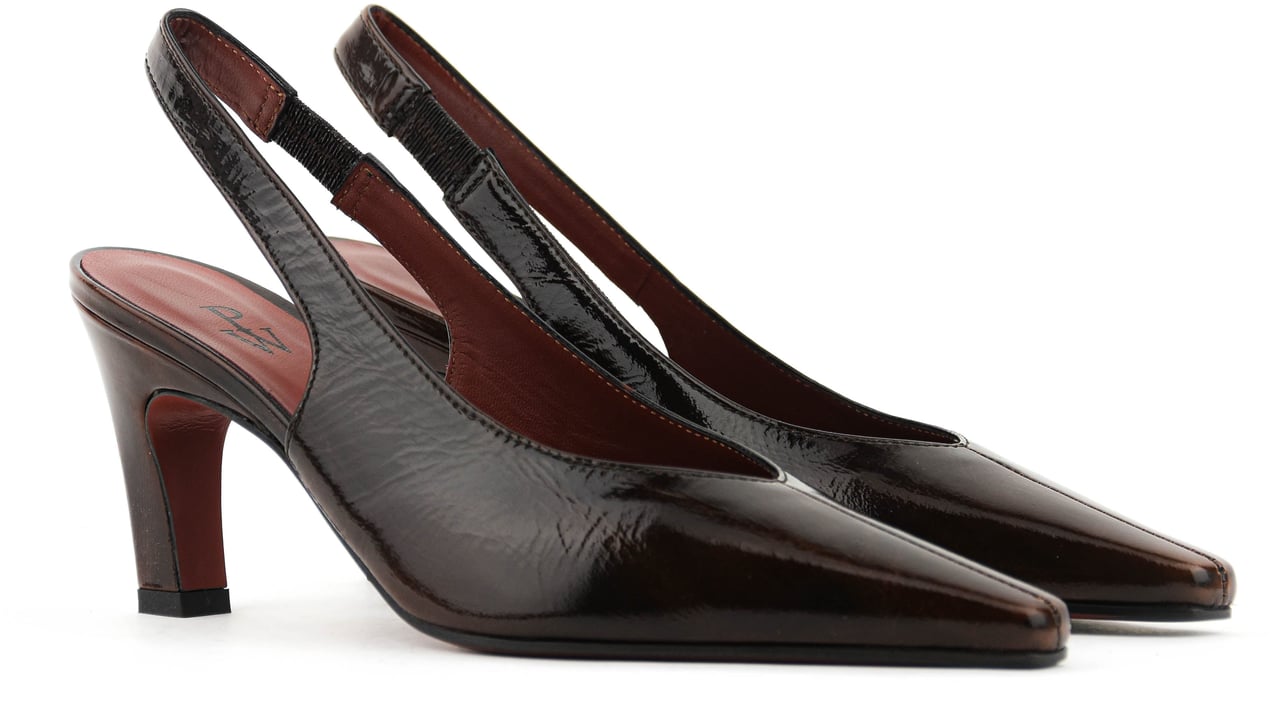 Paul Warmer 90's Square Slingback Burnt Brown Bruin