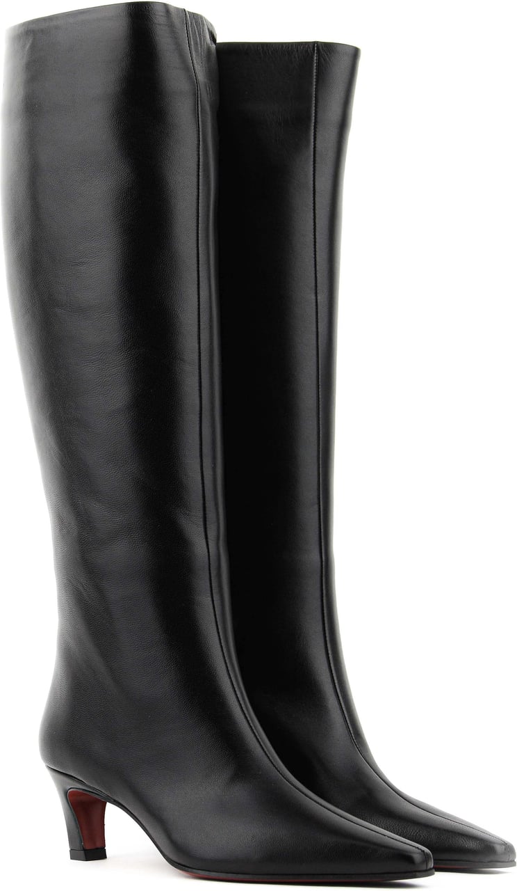 Paul Warmer Boot Kitten Heel Black Zwart
